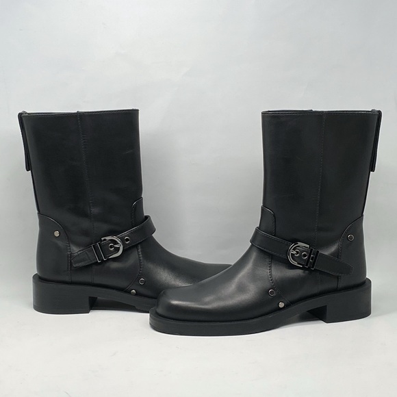 Stuart Weitzman Maverick Pull On Moto Boots size 6.5 - Picture 1 of 15
